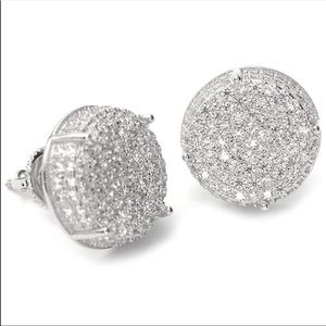 Men's Full Iced Out Cubic Zirconia Earring